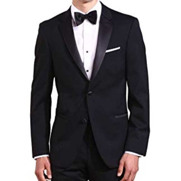 Neil Allyn Men’s Wool Tuxedo Jacket NWT Satin Notch Lapel 2 Button Size 38 - Picture 3 of 5